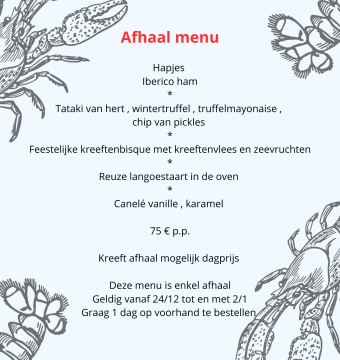 Afhaal Menu