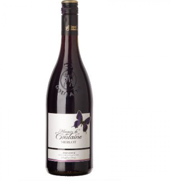 Wijn rood Merlot Loire 'soepel/fruitig/fris' 70cl