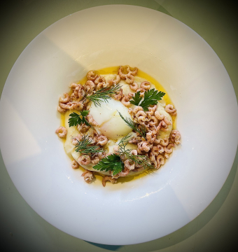 Karnemelkstovers & garnalen