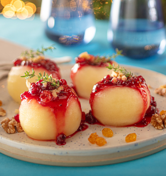 Appeltjes met veenbessen